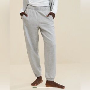 aerie Light Gray Cozy Jogger Sweatpants